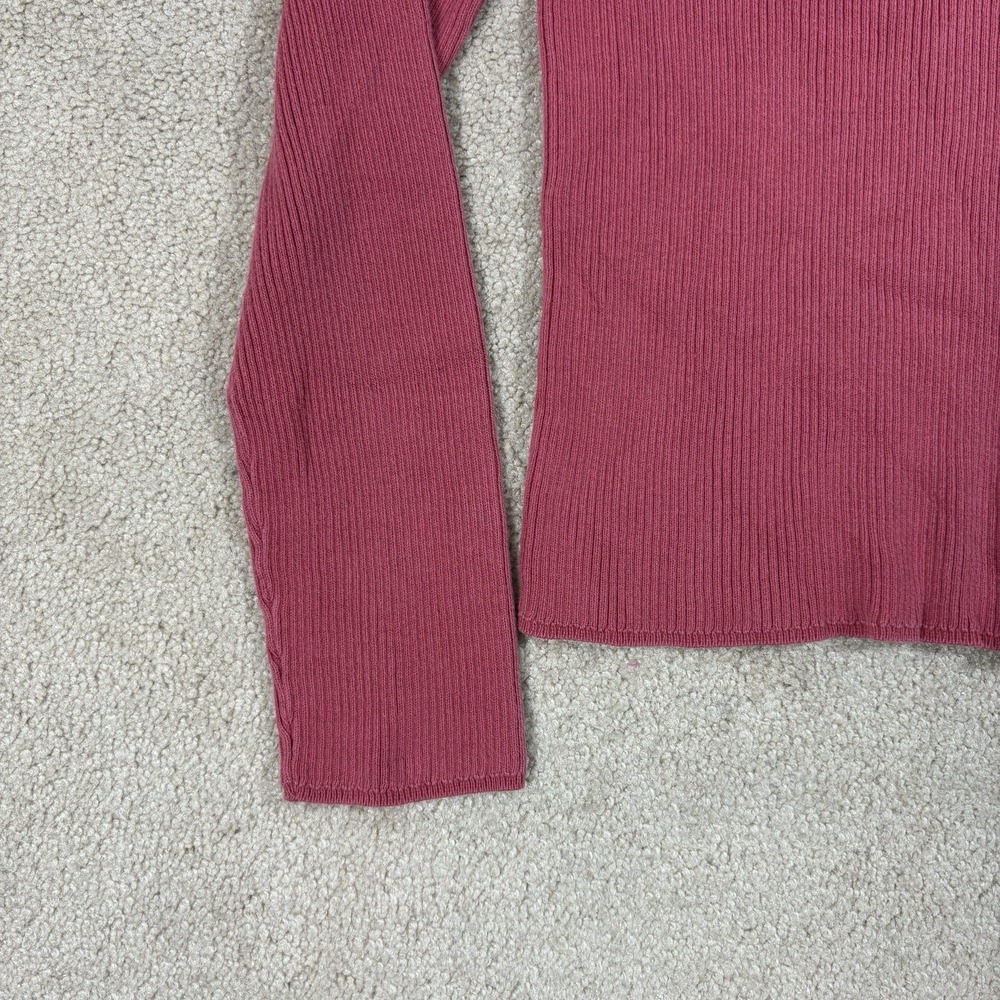 Eddie Bauer Women's 100% Cotton Cable Knit Pullover Sweater Pink Small - Picture 2 of 6